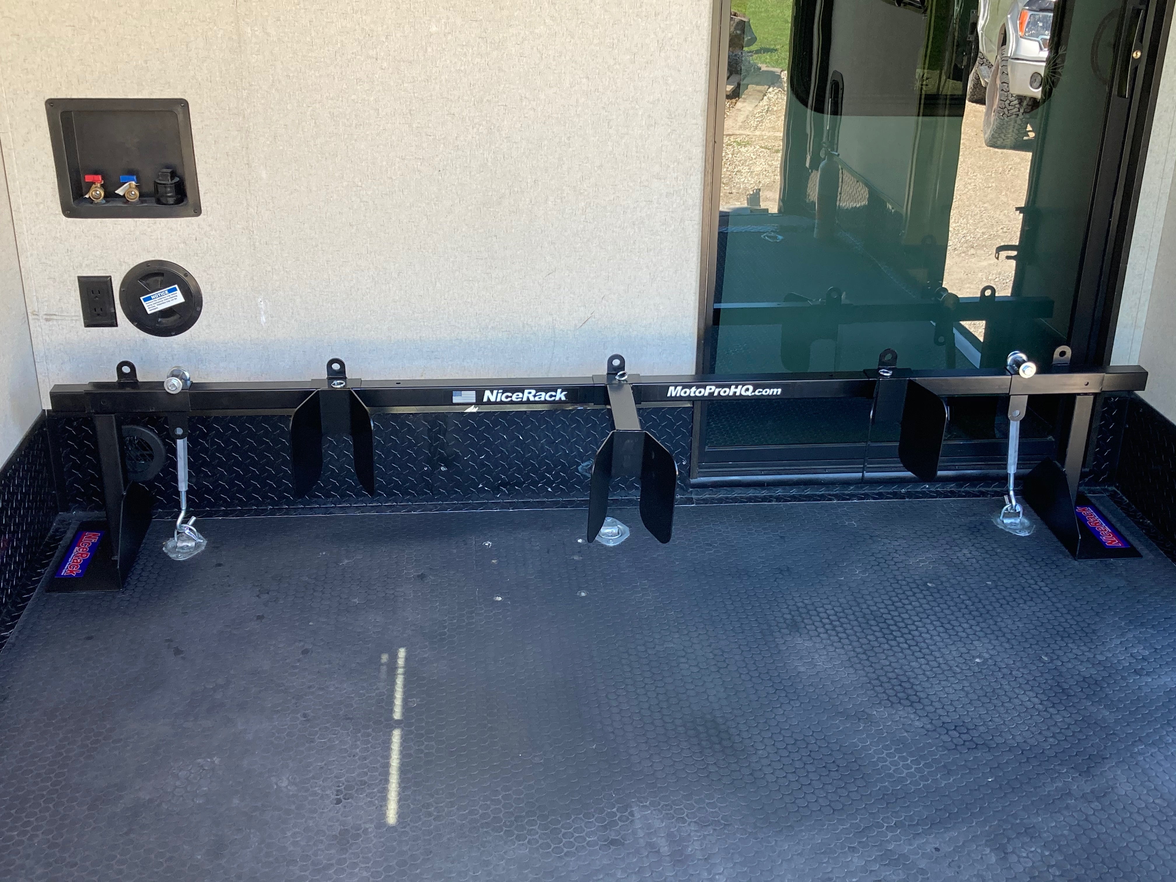 NiceRack Motorcycle Carrier | Pedestal Systems for Trailers & Vans