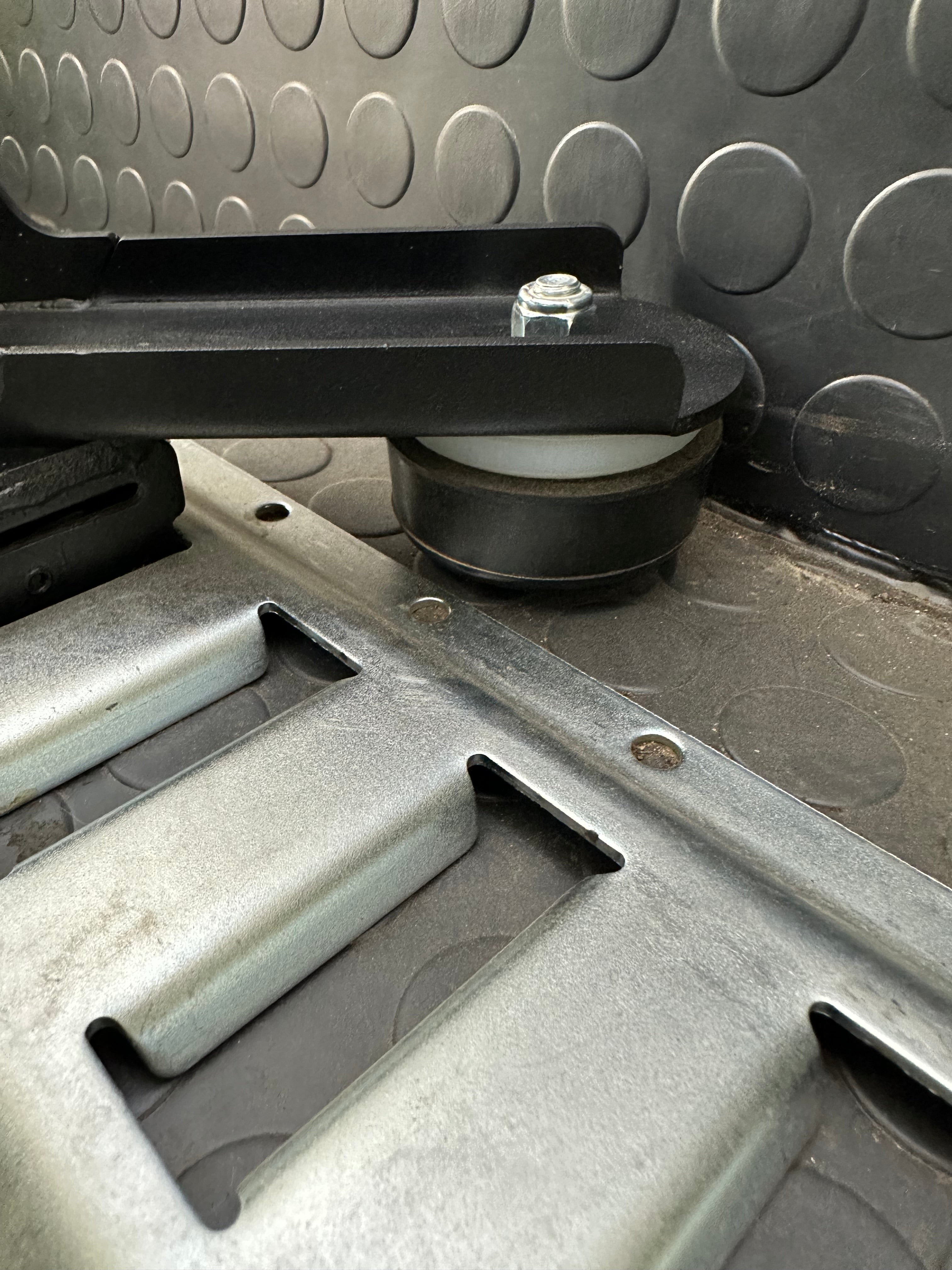 E-Track Motorcycle Wheel Chock | EZ Chock - Floor Mount