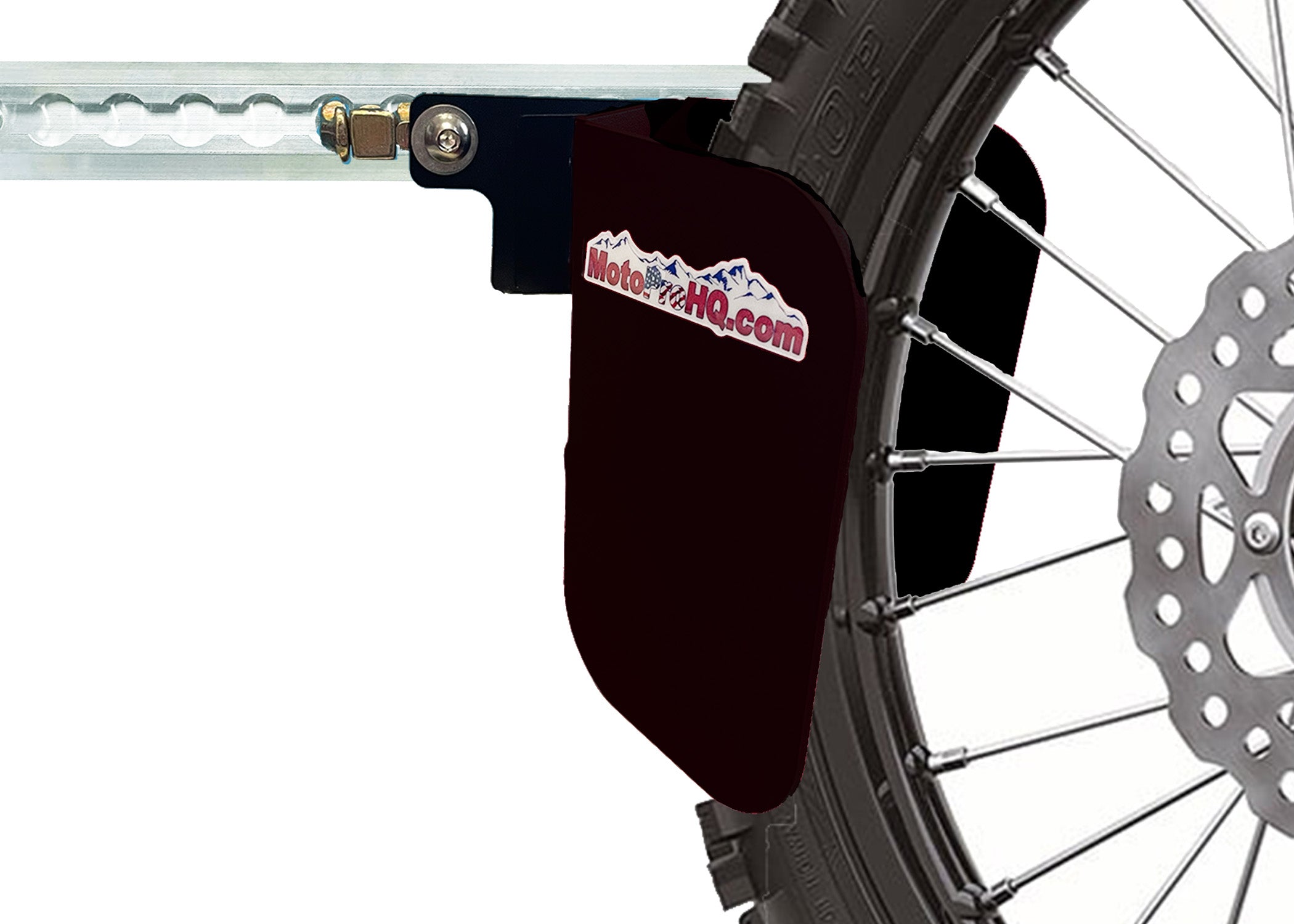 L-Track Motorcycle Wheel Chock | EZ Chock - Wall Mount