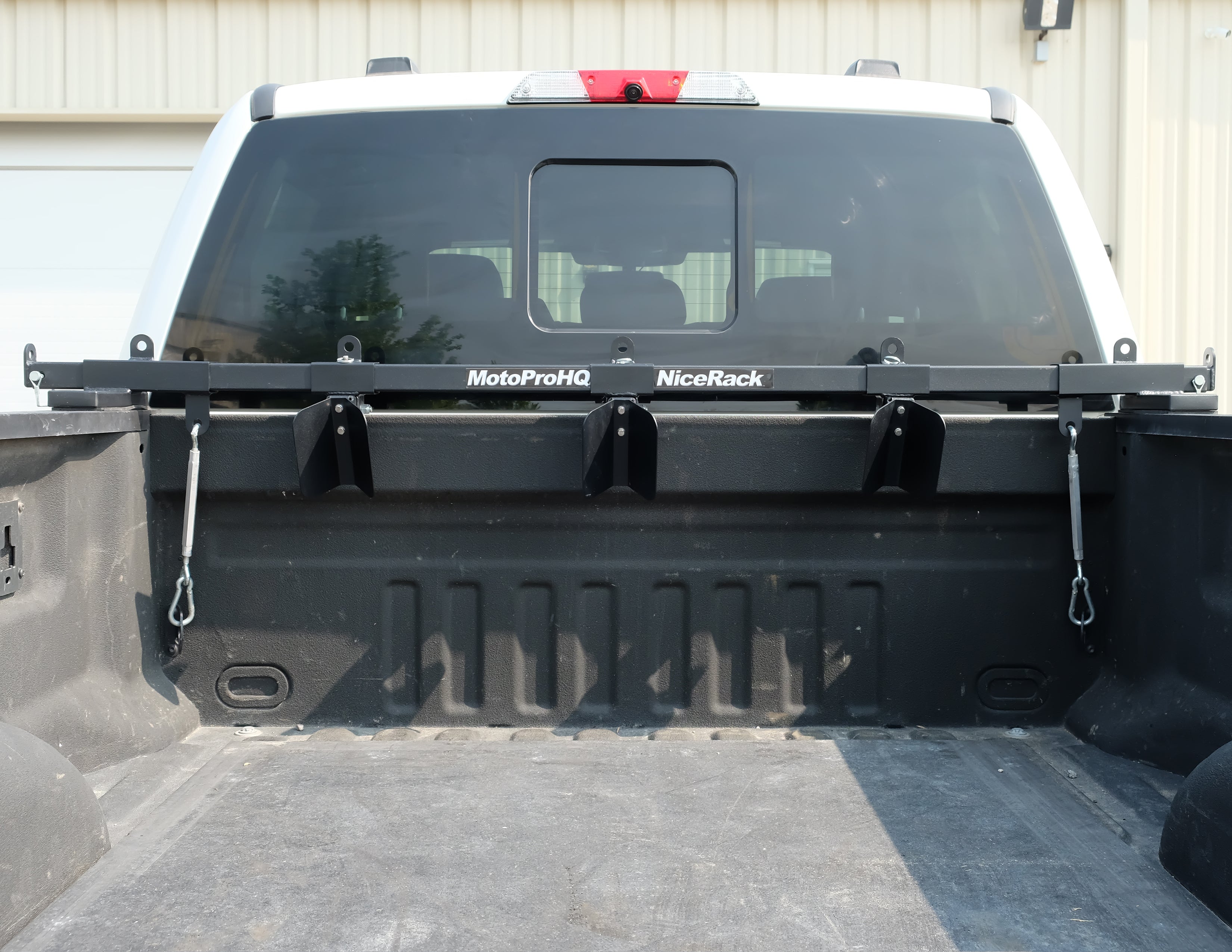 NiceRack Motorcycle Truck Rack | Clamp System
