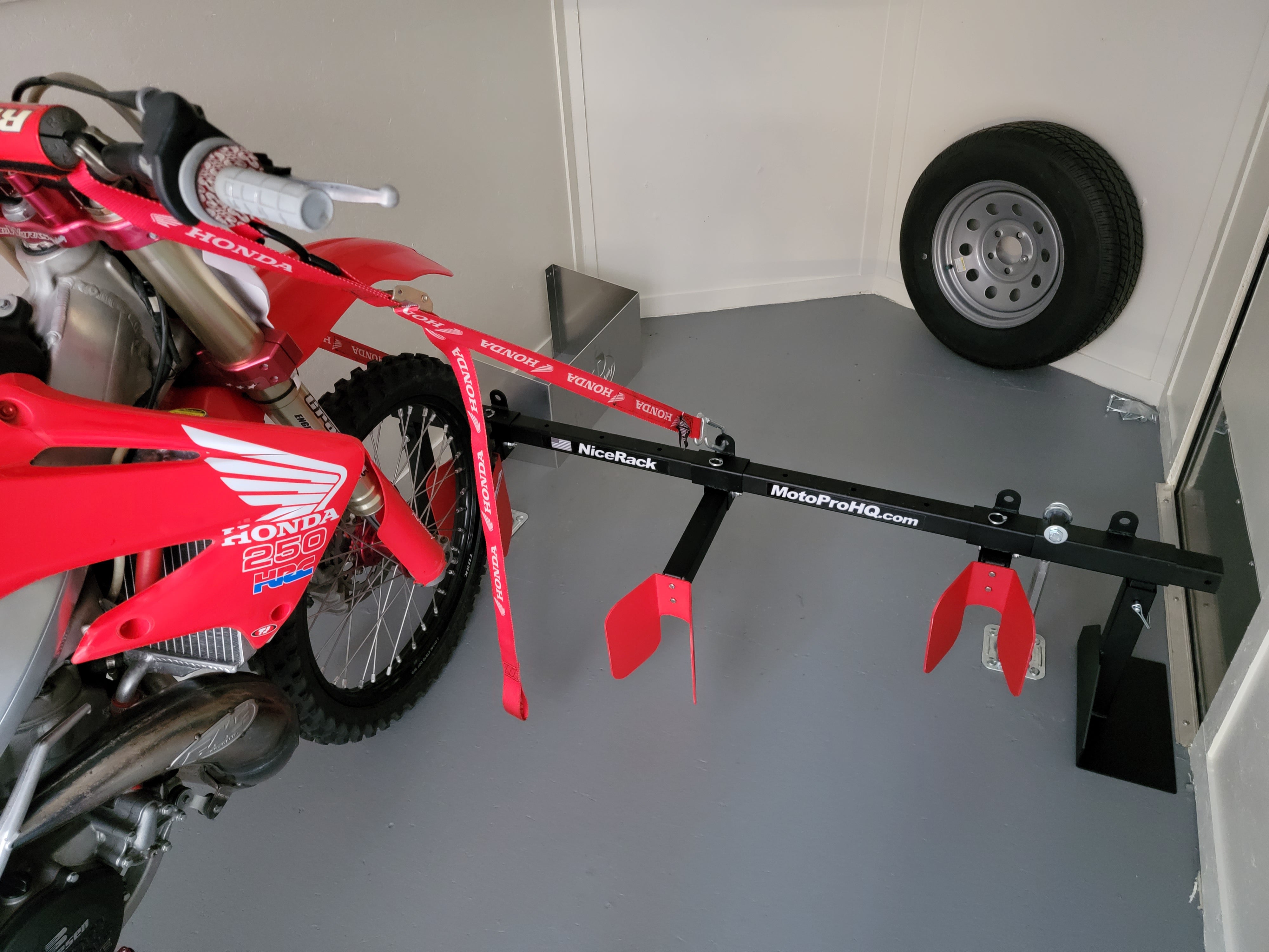 NiceRack Motorcycle Carrier | Pedestal Systems for Trailers & Vans