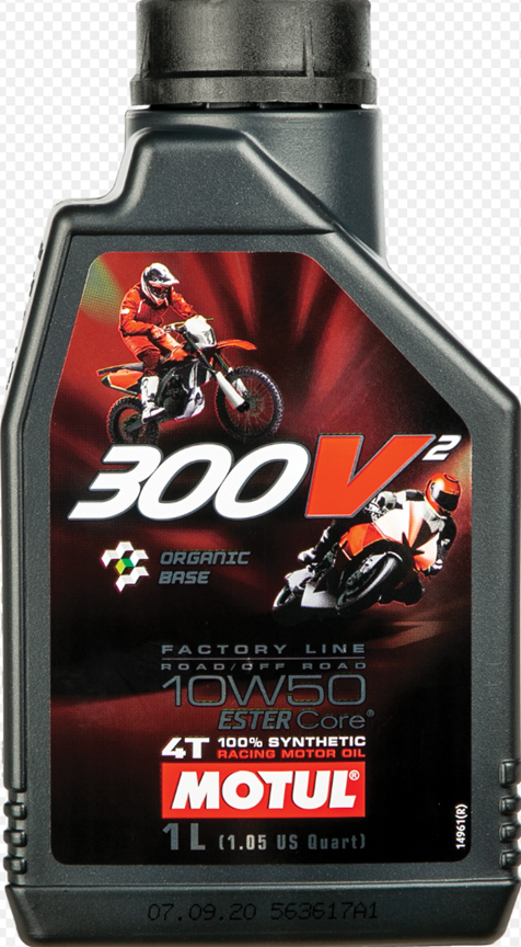 MOTUL 300V2 4T COMPETITION SYNTHETIC OIL 10W50 1 LT
