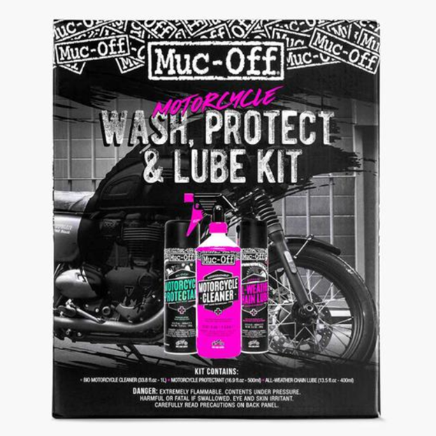 Muc-Off: kit de lavado, protección y lubricación